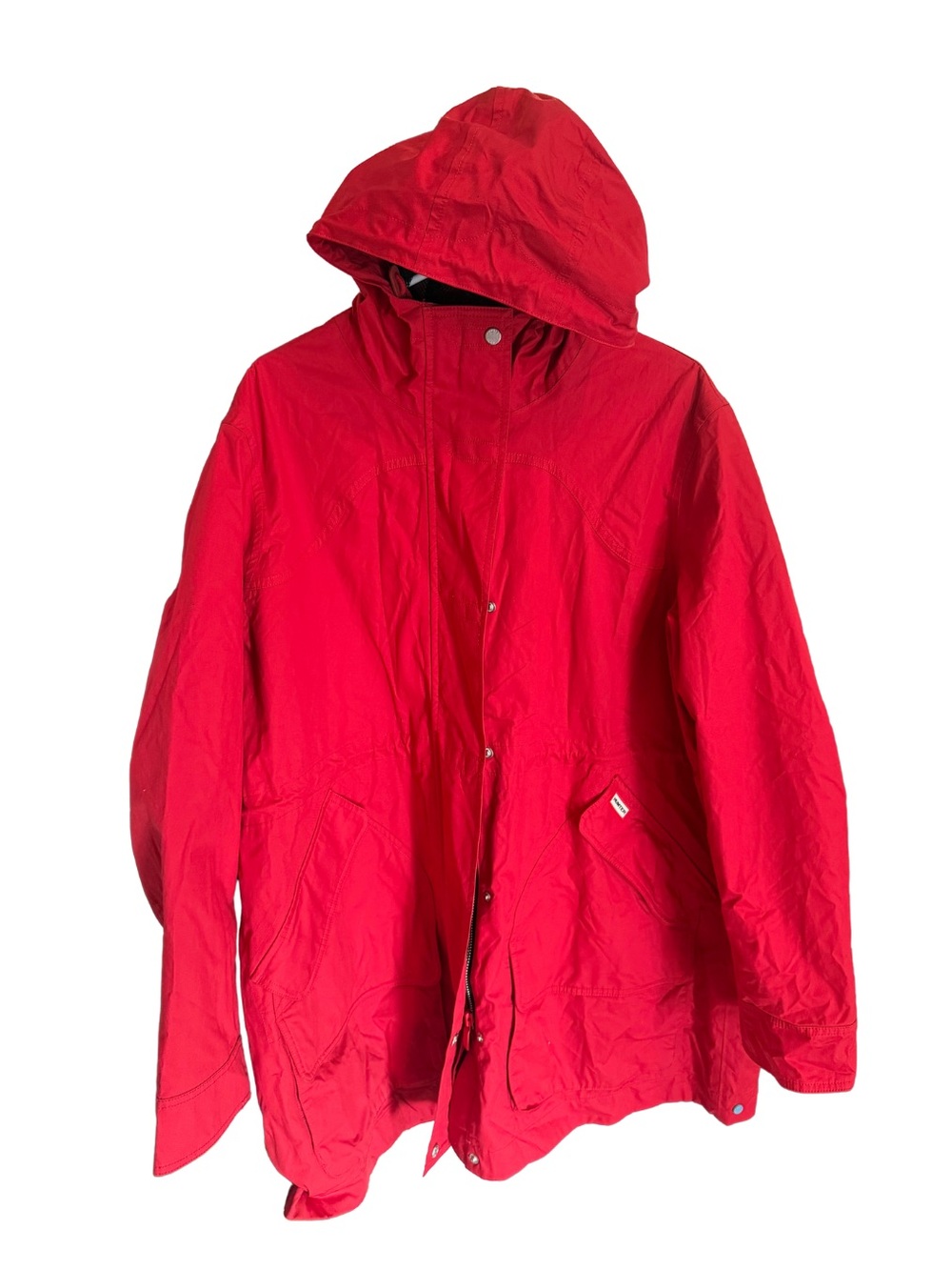 Hunter Red Hooded Raincoat